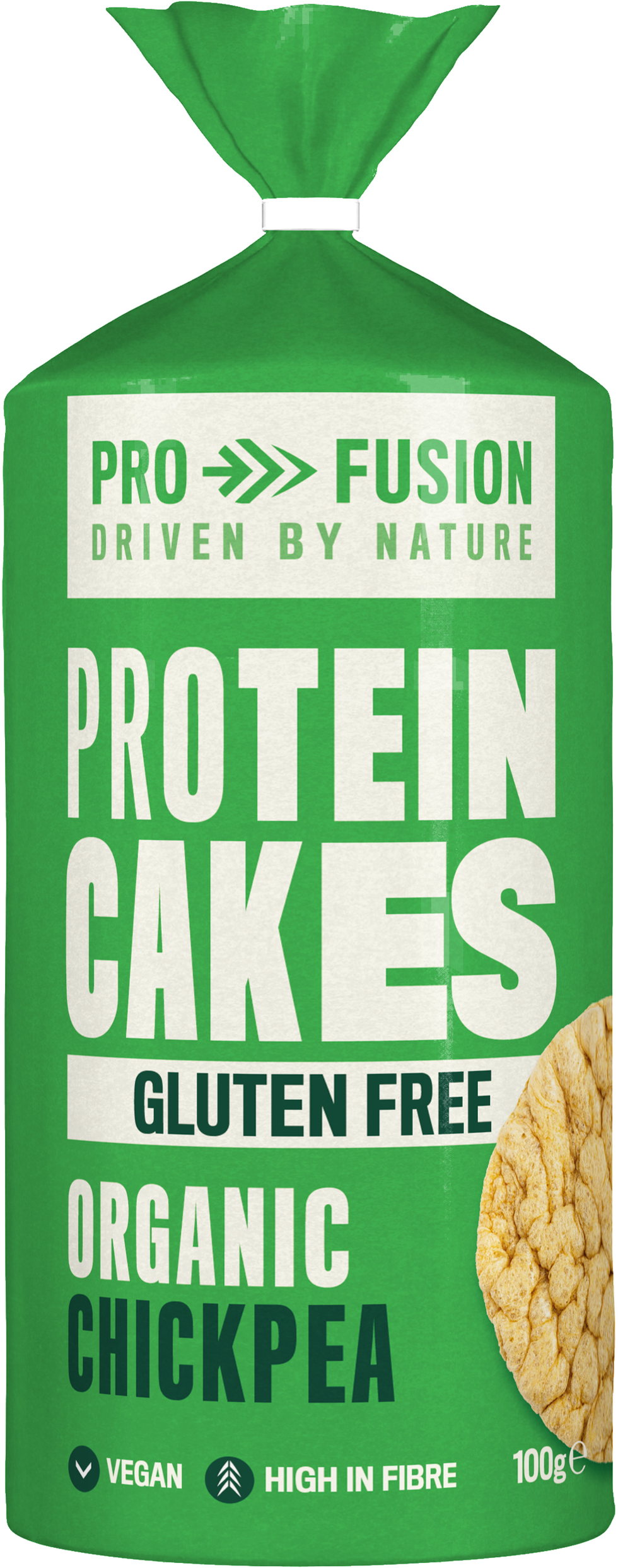ProFusion Organic Chickpea Protein Cakes \u2013 gluten-free, vegan, high in fibre snack