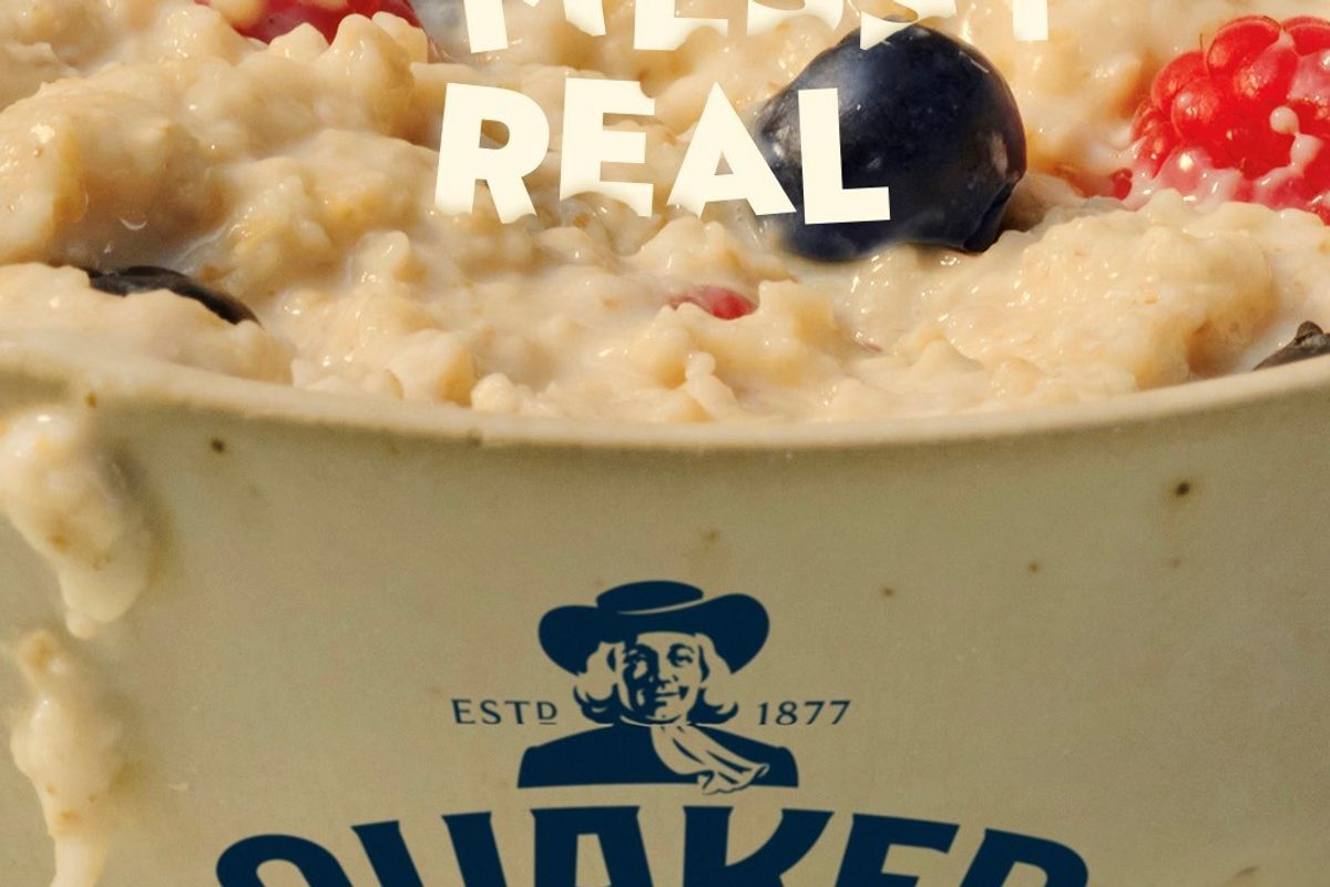 Quaker Oat So Simple sachets with Deliciously Ugly campaign branding