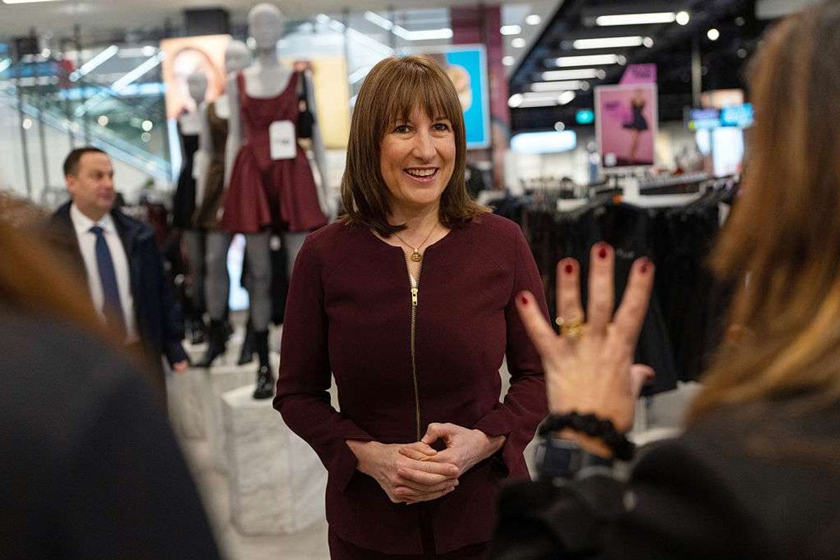Rachel Reeves visits a Primark store