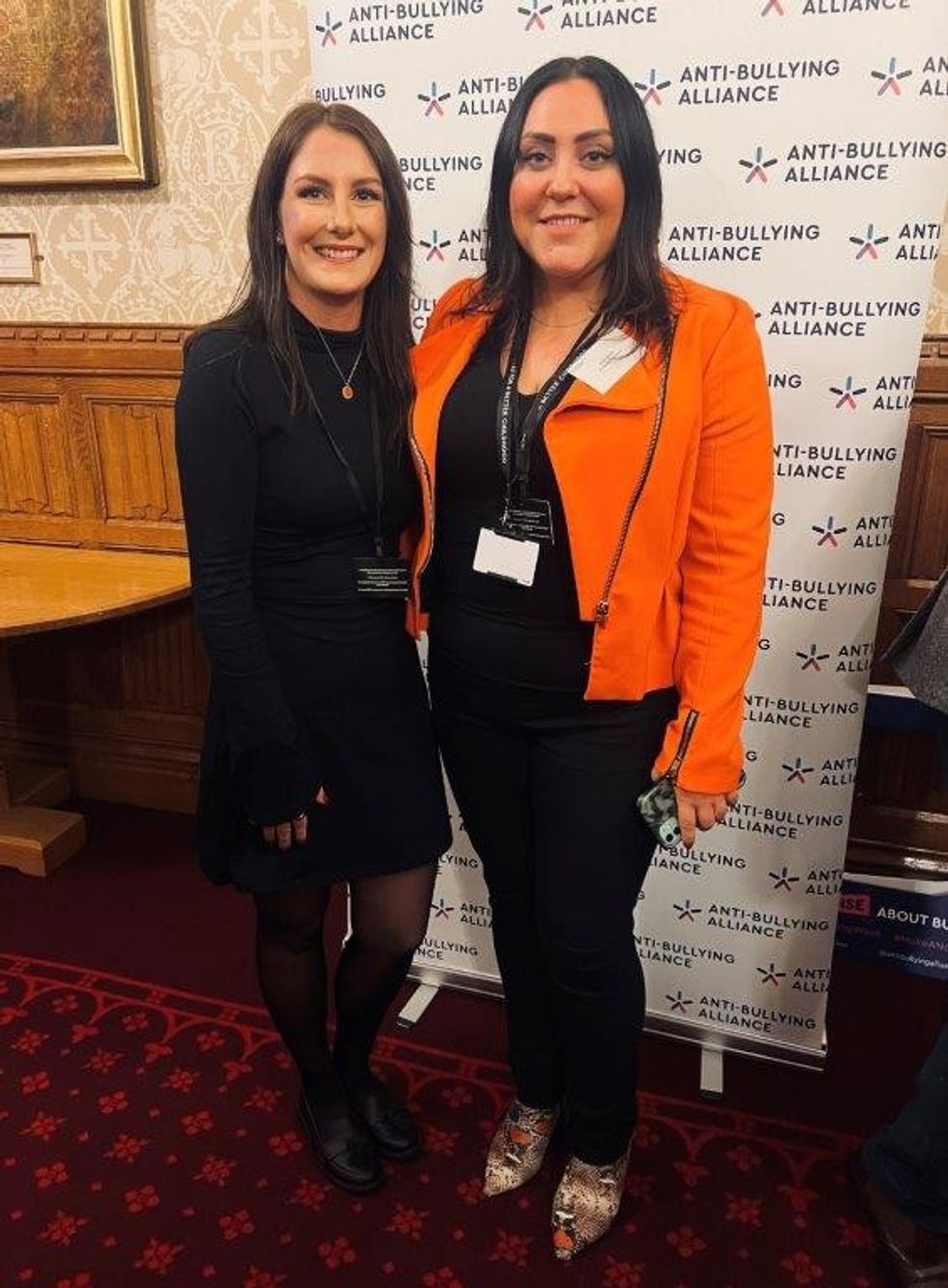 Radnors Kali Secker with Martha Evans the director of the Anti Bullying Alliance