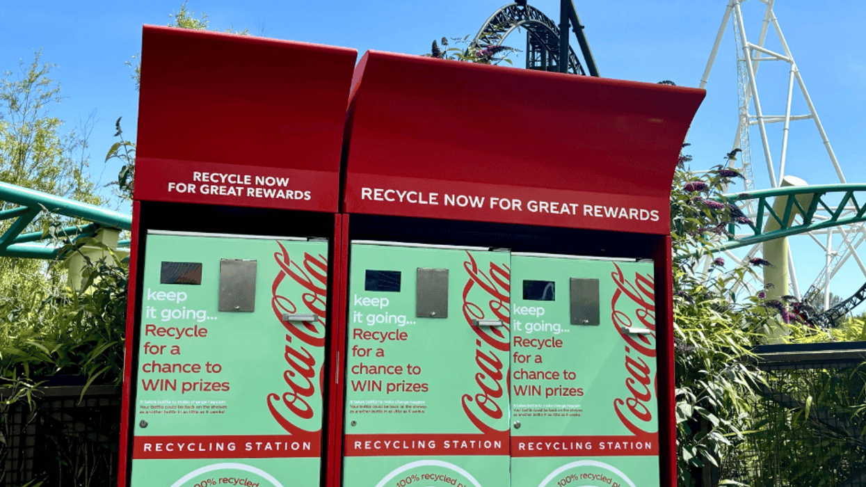 Recycle Coke bottles at Merlin attractions like Cadbury World, Alton Towers, and LEGOLAND to win VIP family experiences in summer 2025