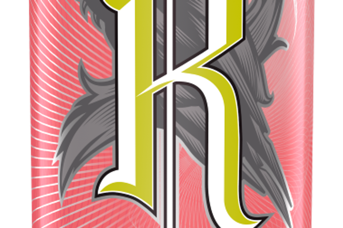 Relentless Guava 500ml can with bold pink design and "R" motif