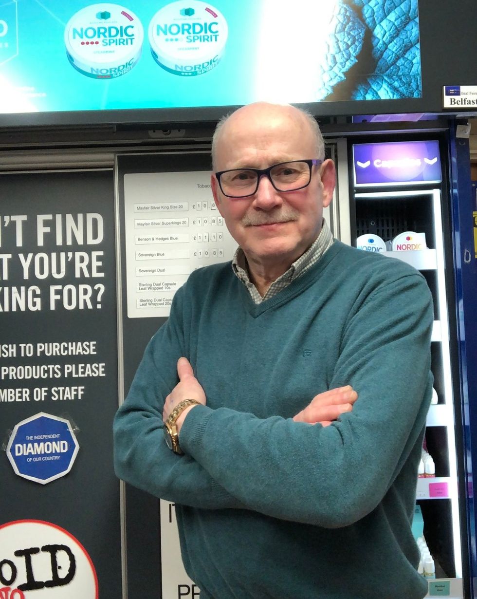 Retailer Eugene Diamond from Norther Ireland