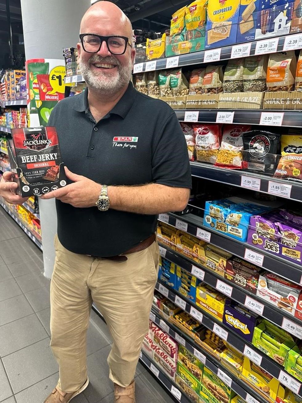 Retailer Paul Stone of SPAR Oxford Road in Manchester