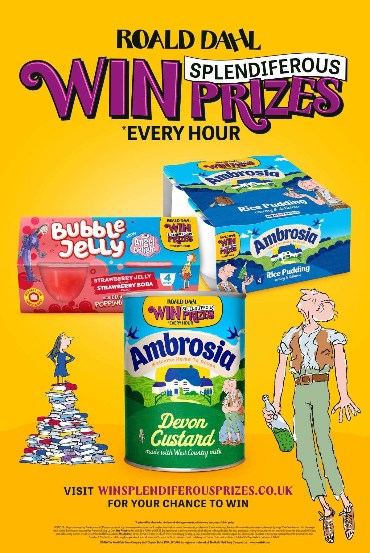 Roald Dahl, Quentin Blake alight on Ambrosia, Angel Delight and Birds