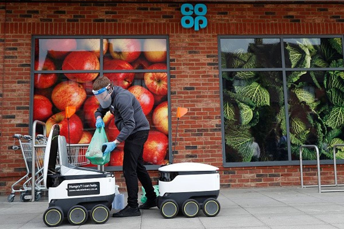 Robot delivery scheme, Robot delivery, Co-op’s robot delivery service, Co-op’s revolutionary robot delivery scheme