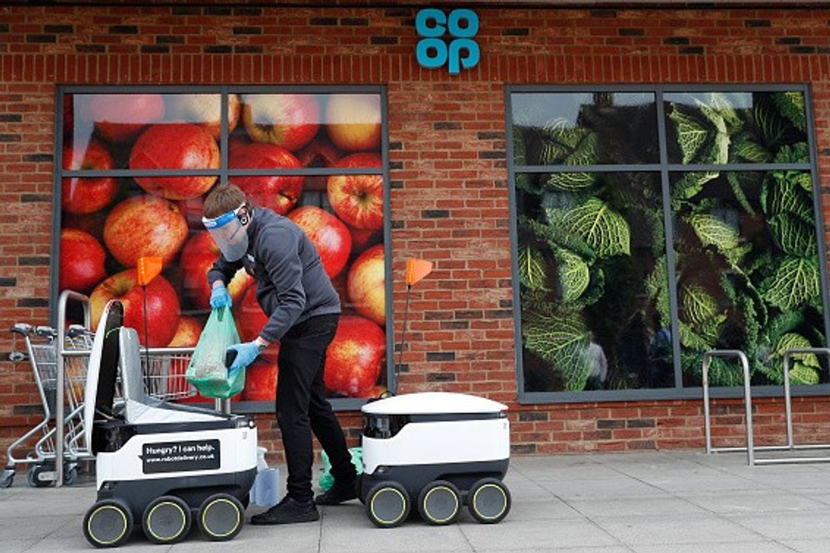Robot delivery scheme, Robot delivery, Co-op’s robot delivery service, Co-op’s revolutionary robot delivery scheme