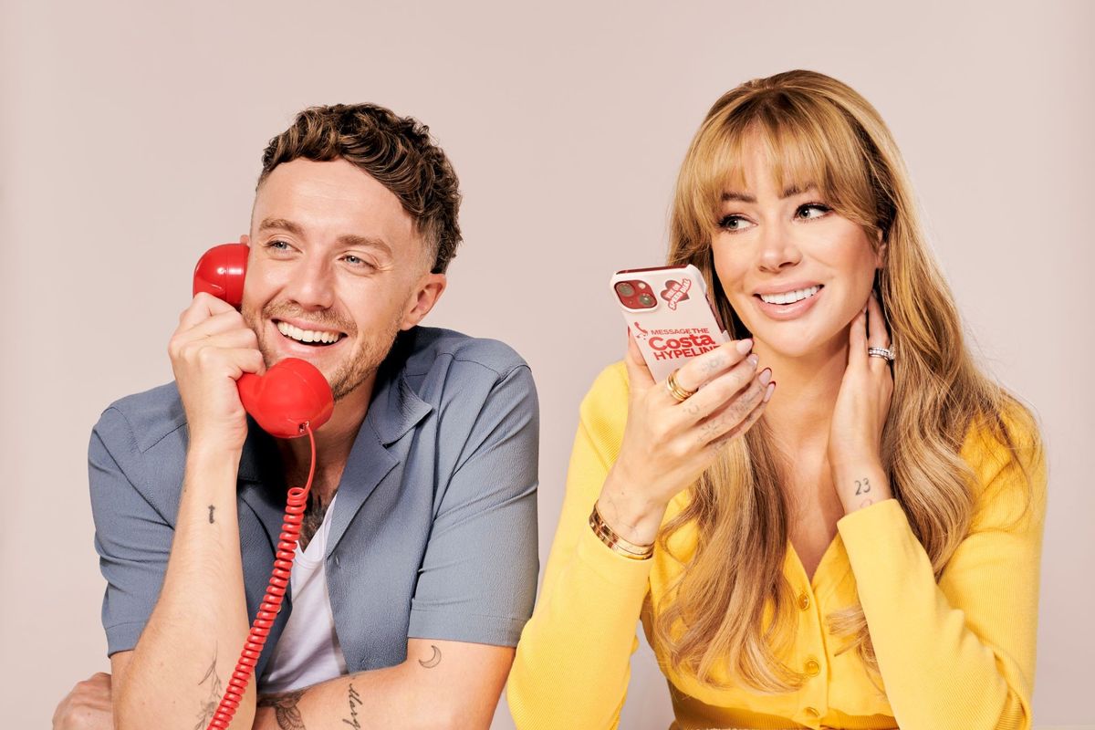 Roman Kemp and Olivia Attwood - Costa Coffee RTD Hypeline motivational campaign