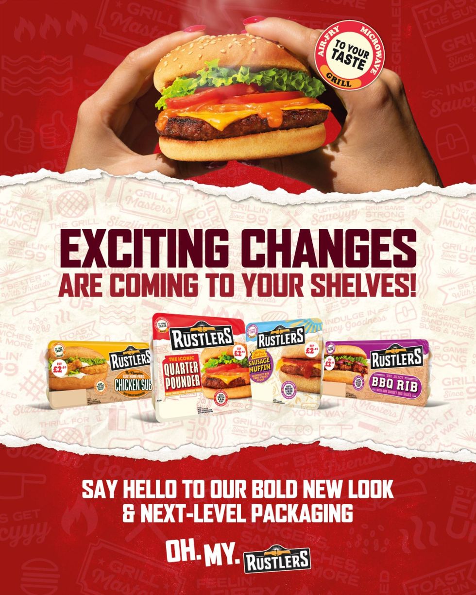Rustlers new packaging design for chilled ready meals