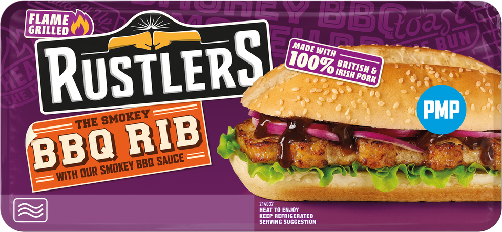 Rustlers The Smokey Rib BBQ meal in food-to-go convenience stores 2025