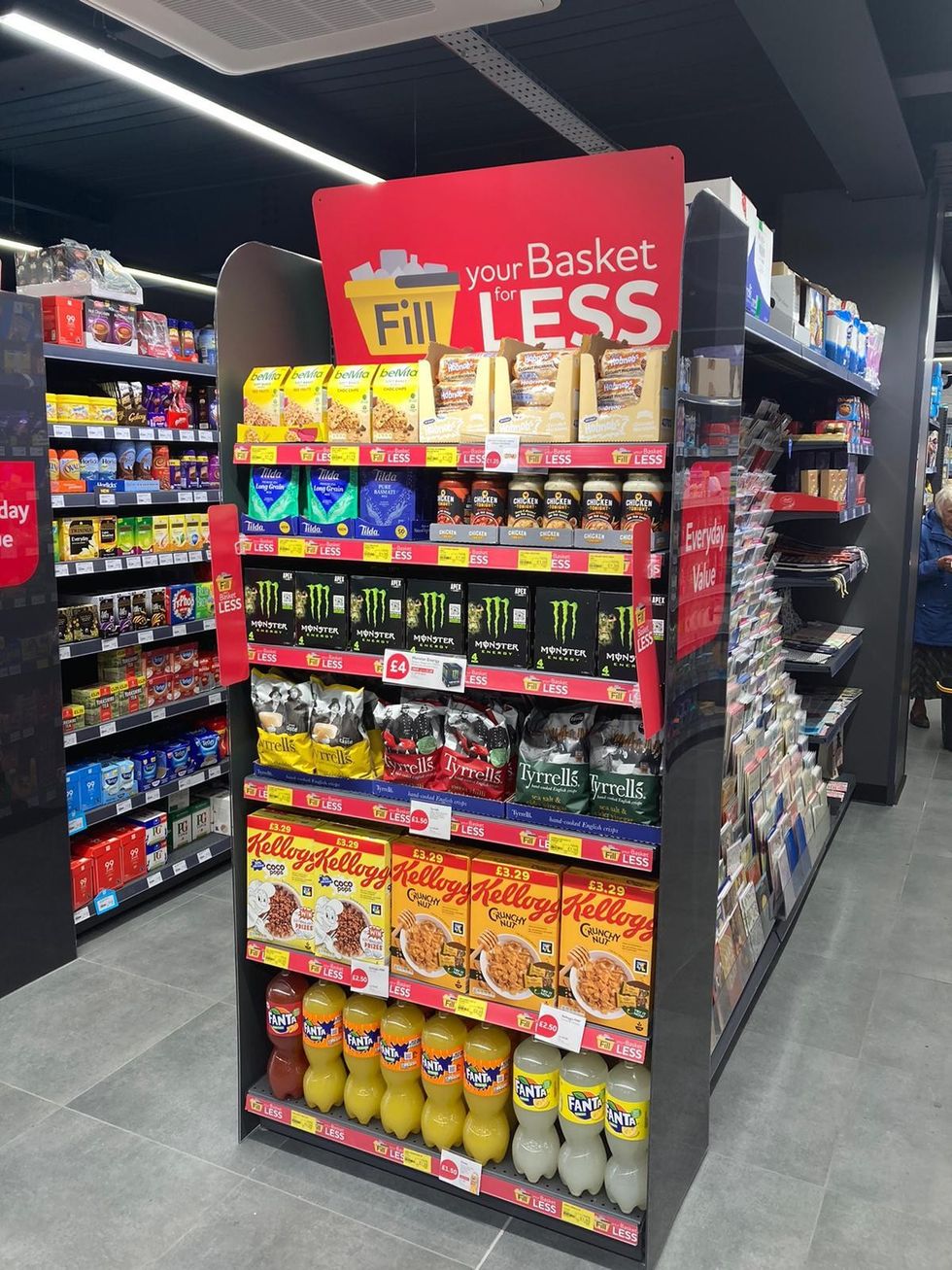 Sale fill your basket for less POS