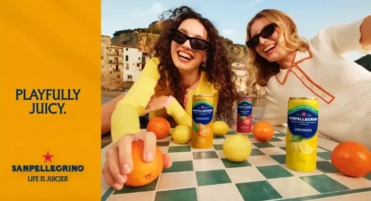 Sanpellegrino 'Life is Juicier' campaign showcasing Italian lifestyle and sparkling drink