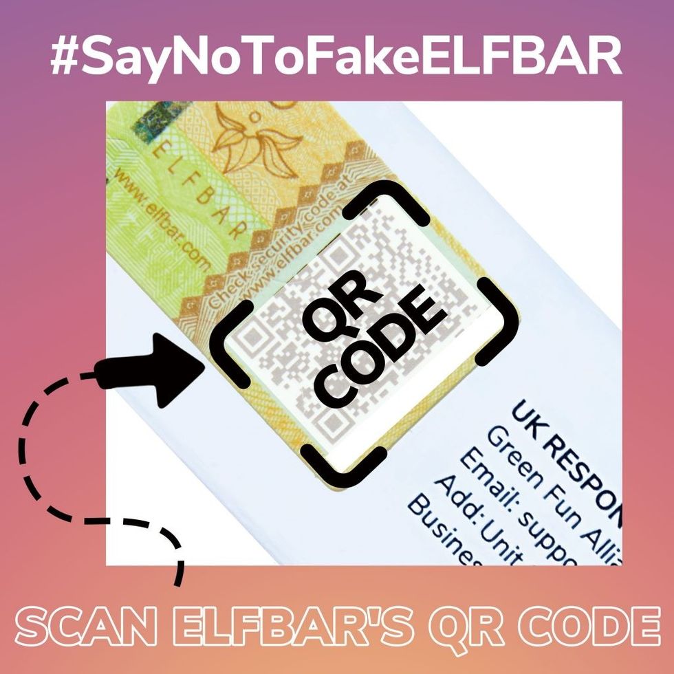 SayNoToFakeELFBAR QR