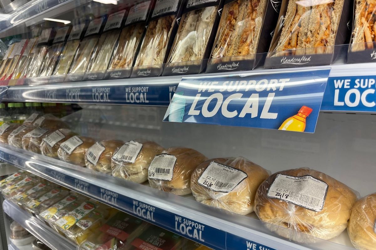 Scottish convenience store displaying locally sourced products