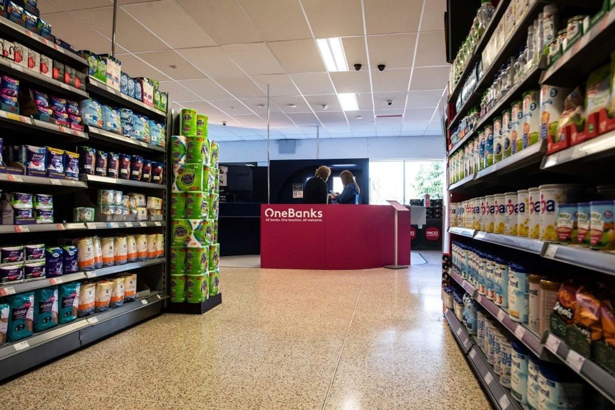 Scottish town inside Co-op store