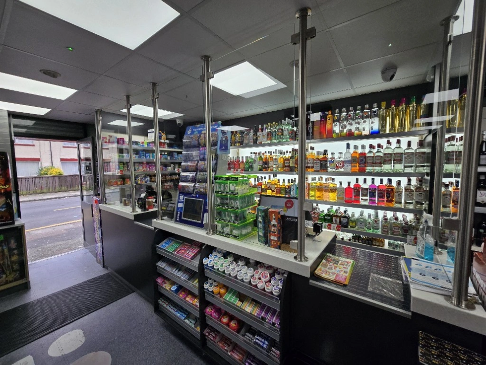 shelves inside Duchy Stores Salford