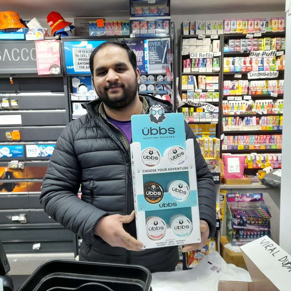 shopkeeper with ubbs pouches