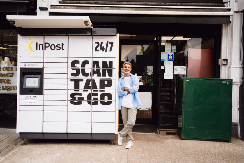 Shopper scanning QR code at InPost Locker for Collect feature pickup in 2025