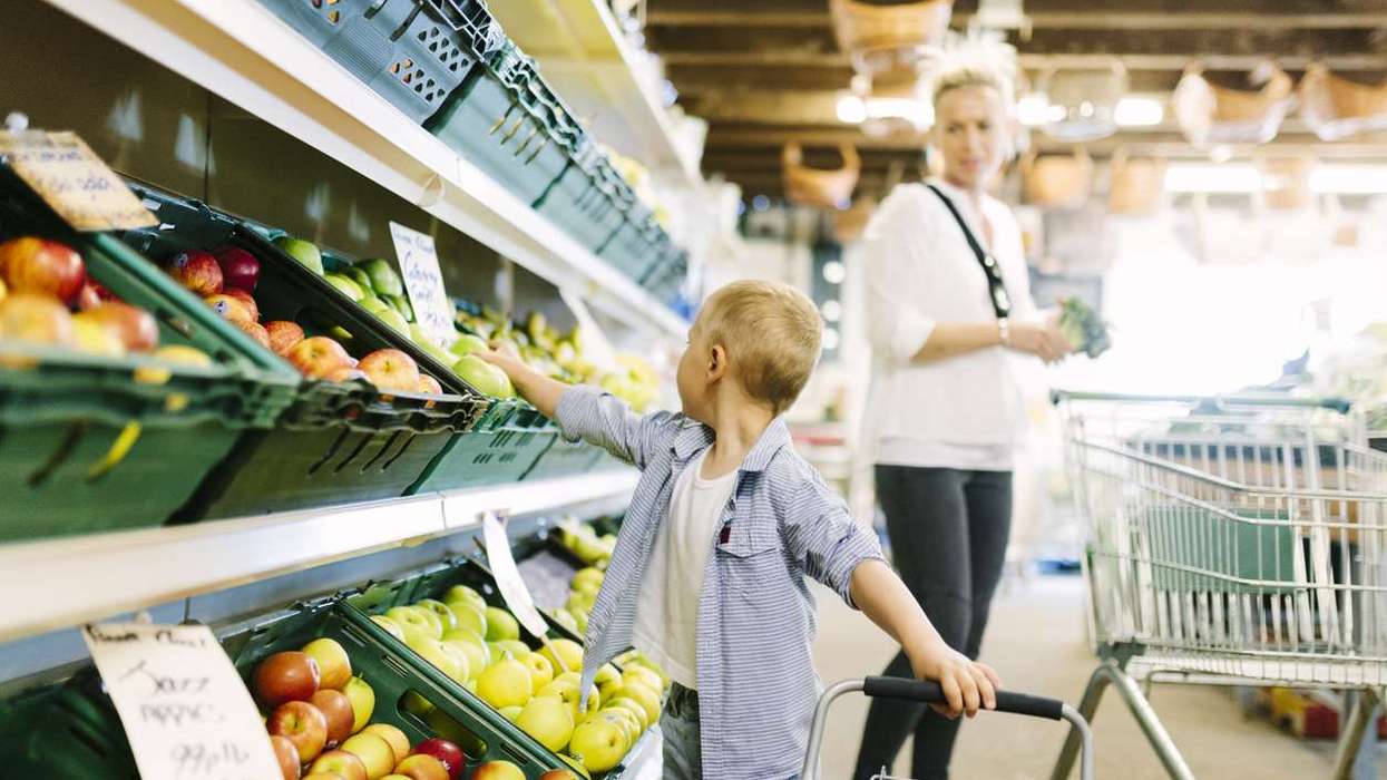 Shopping for fruit and veg