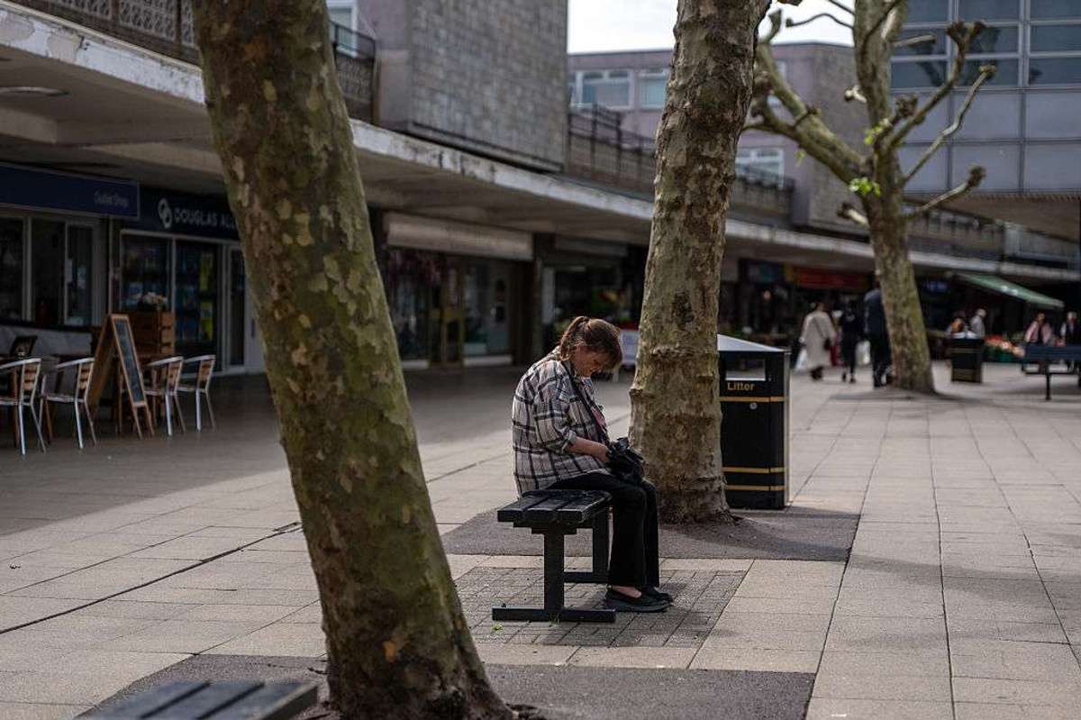 shopping street in Basildon
