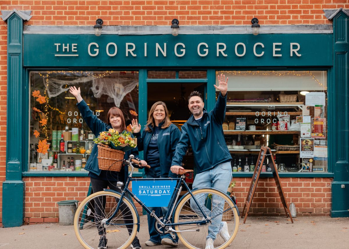 ​Small Business Saturday roadshow team at The Goring Grocer 