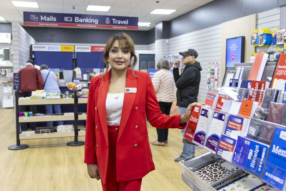 Smita Verma inside Luton Post Office