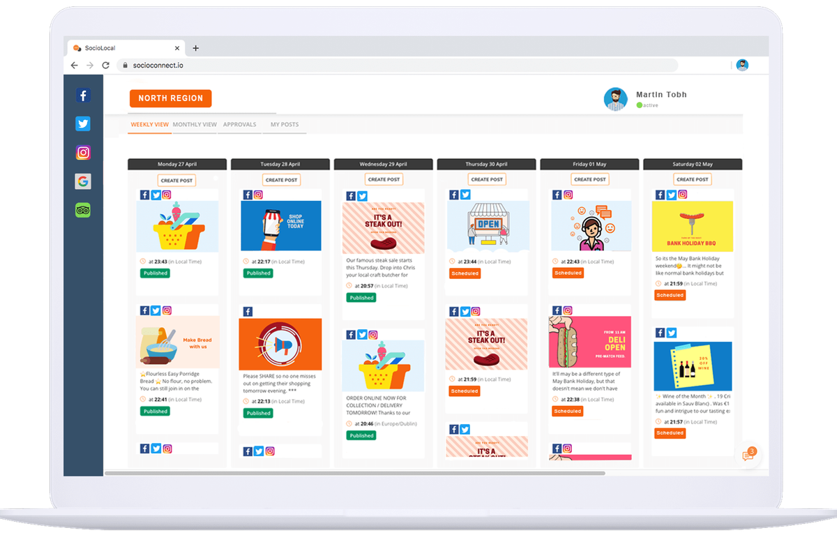Socio Local social media marketing platform