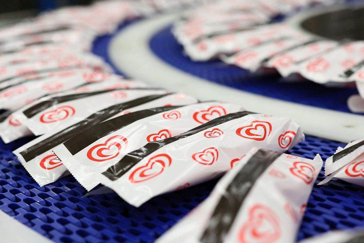 ​Solero ice creams on the production line 