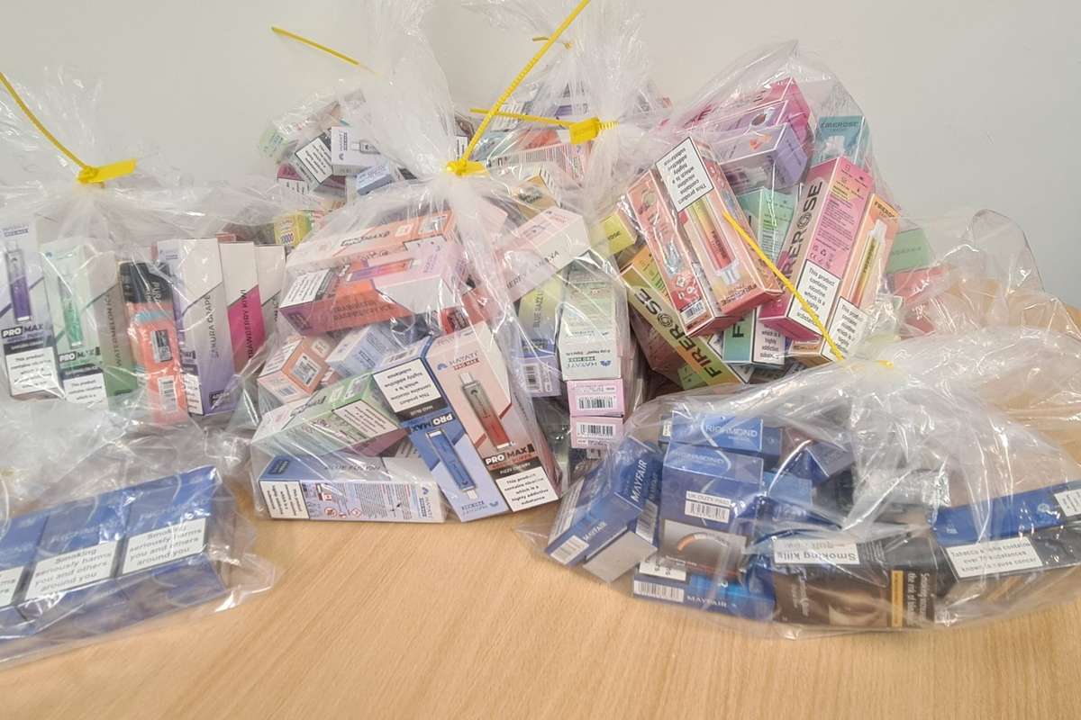 Raids secure hundreds of illegal vapes and tobacco in West Lothian