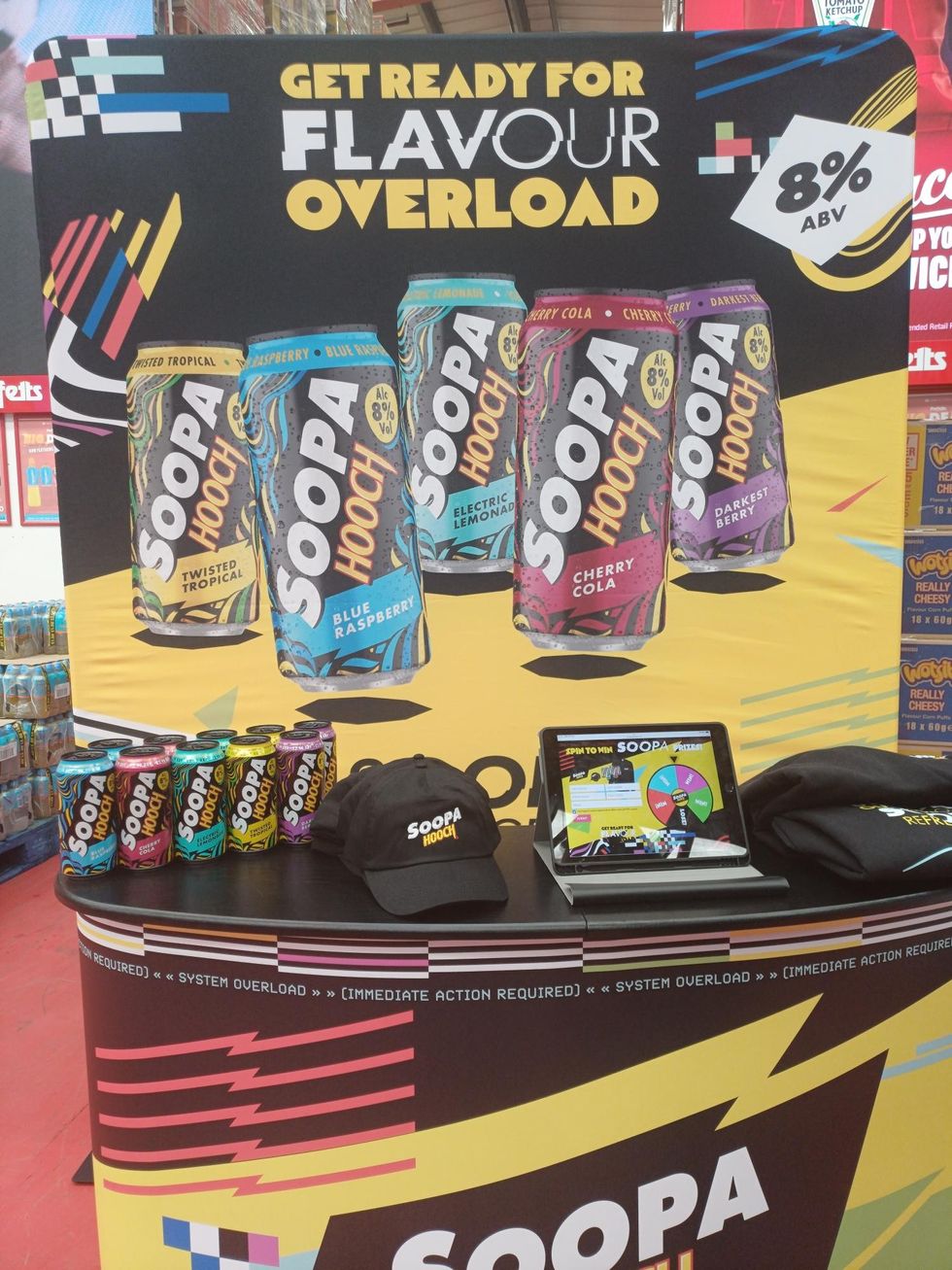 Soopa Hooch van visits UK cash & carry retailers with bold RTD samples