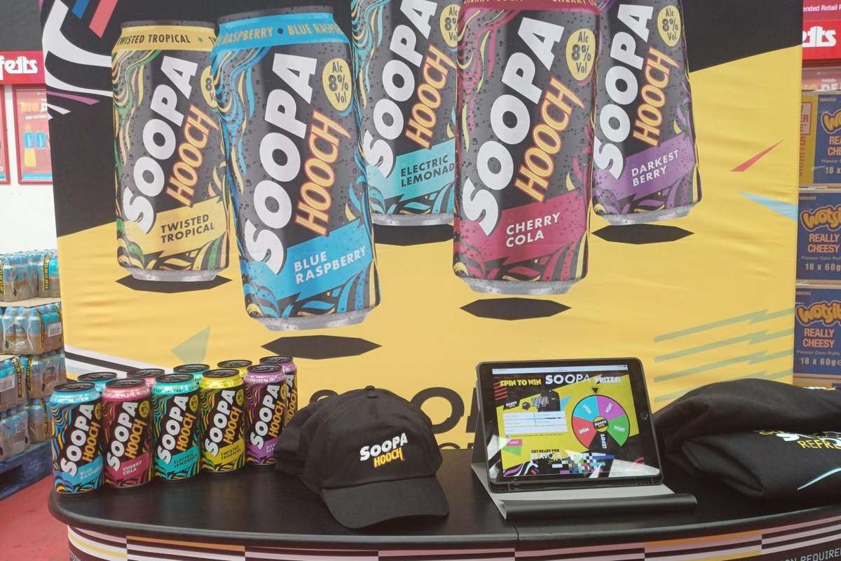 Soopa Hooch van visits UK cash & carry retailers with bold RTD samples
