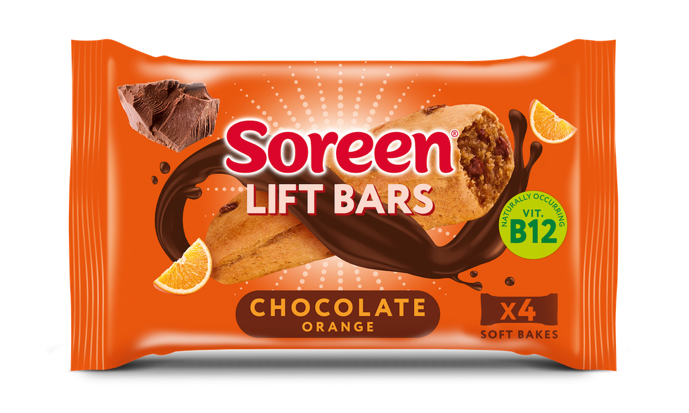Soreen Lift Bars chocolate orange x4 PACK