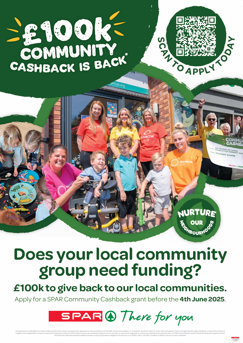 SPAR Community Cashback 2025 – Support Local Charities & Groups Across the UK