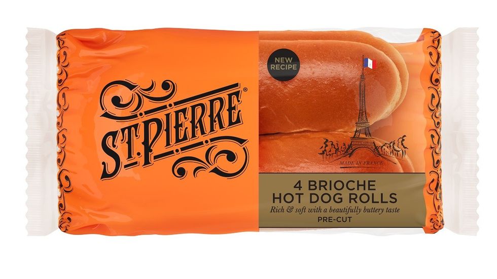 St Pierre 4 Hot Dog Rolls HR