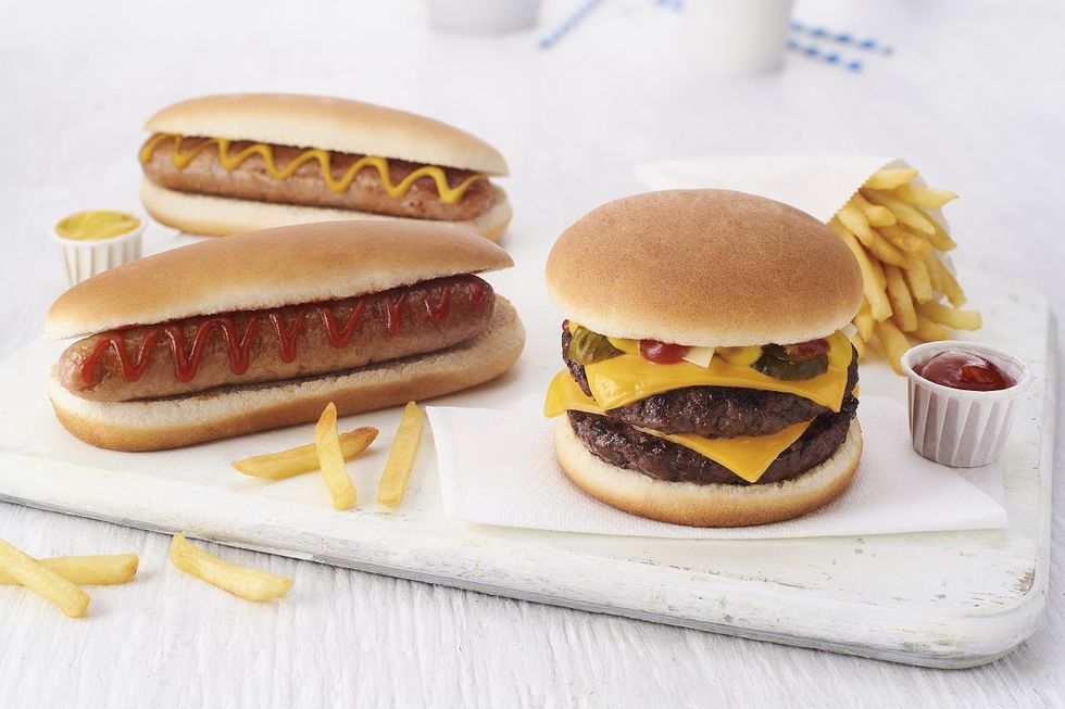 Standard Hot Dog and Classic Burger Buns Landscape
