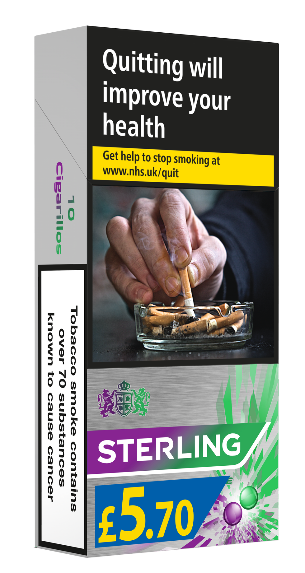 STERLING DUAL DOUBLE LEAF WRAPPED 10 PMP £5 70 RF 2