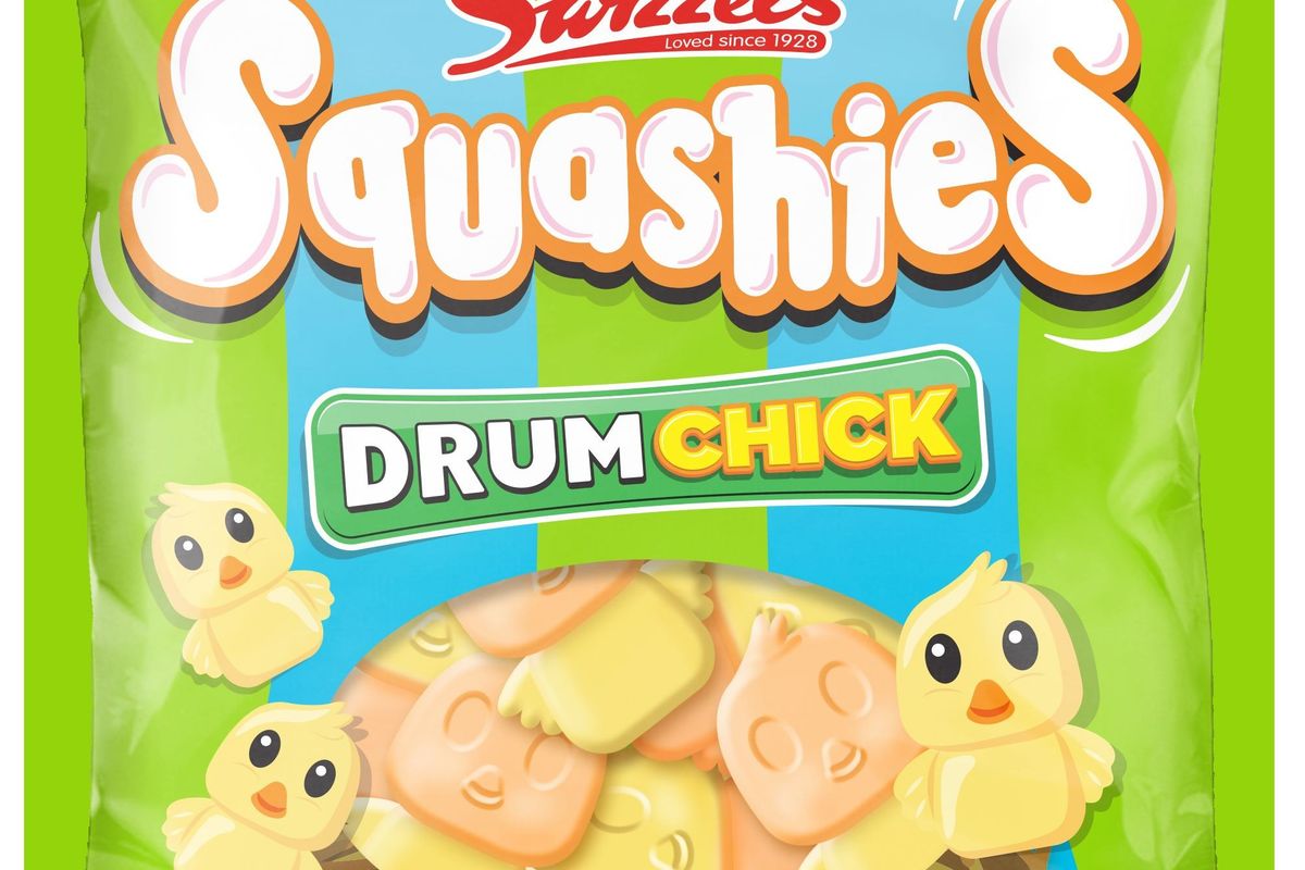 Swizzels’ Easter range, including Squashies Drumchick and Sweet Shop Favourite tubs