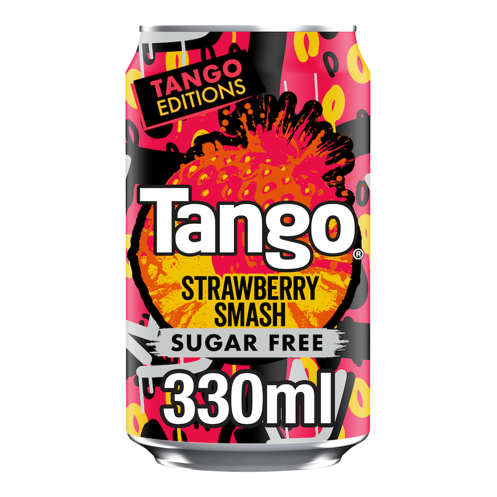 Tango Strawberry Smash fruit carbonate bottle, top NPD for UK retailers