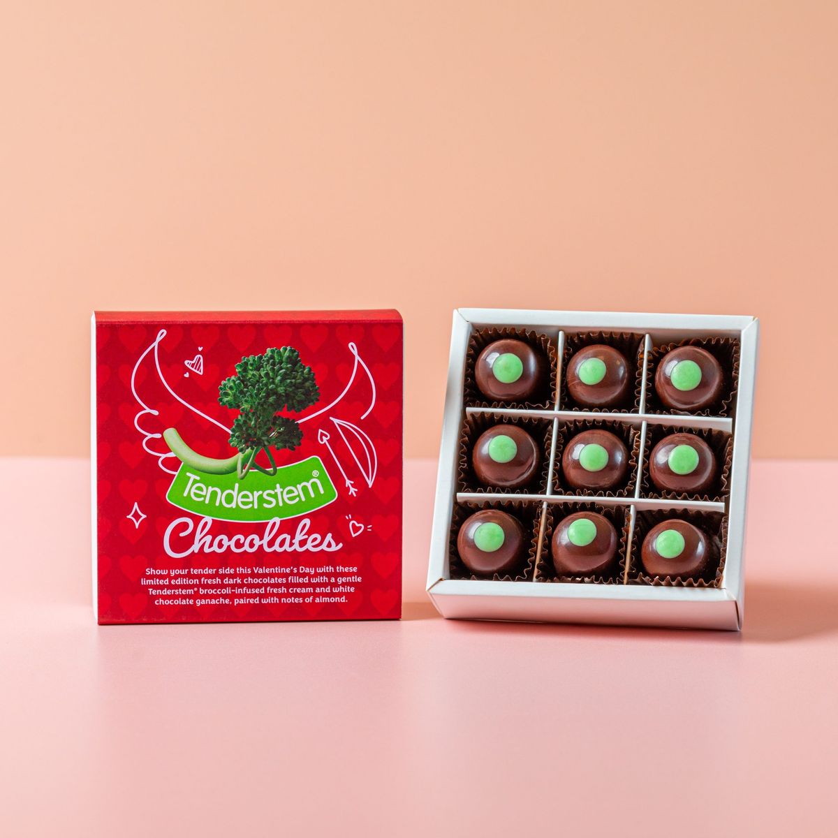 Tenderstem launches first ever broccoli flavoured chocolates in time for Valentine’s Day