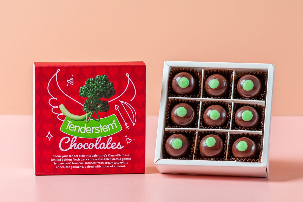 Tenderstem launches first ever broccoli flavoured chocolates in time for Valentine’s Day