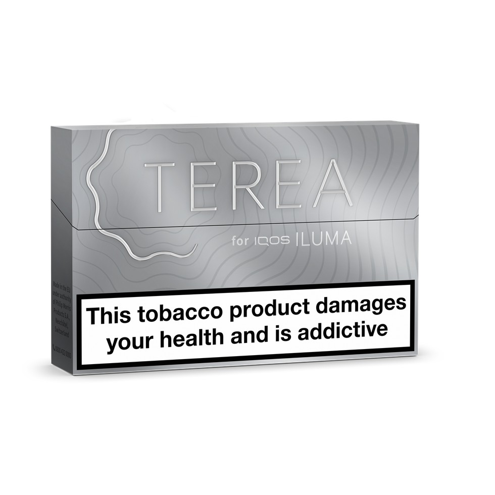 TEREA Silver tobacco sticks for IQOS Iluma, a new smoke-free choice from Philip Morris.