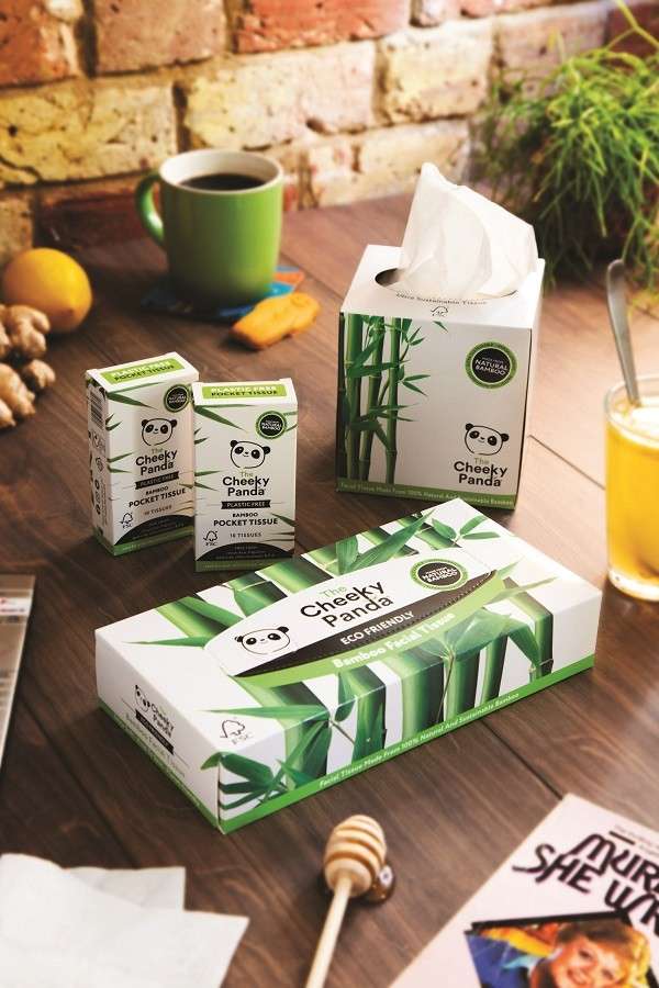The Cheeky Panda facial tissues