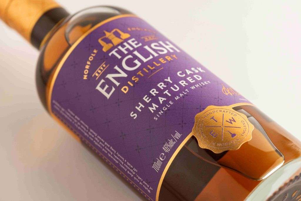 The English Sherry 70cl Oct 2023 side view