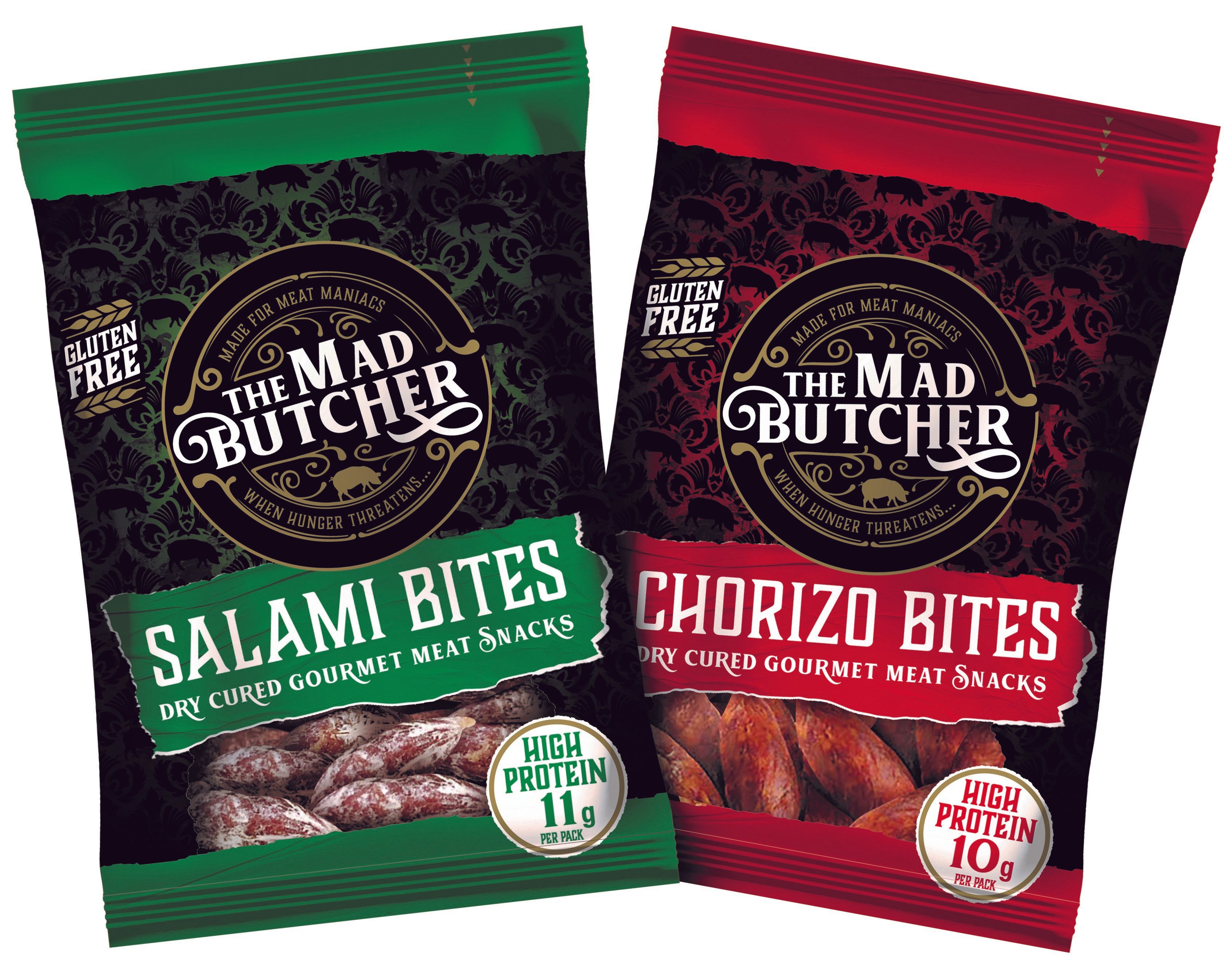 The Mad Butcher Chorizo Bites and Salami Bites
