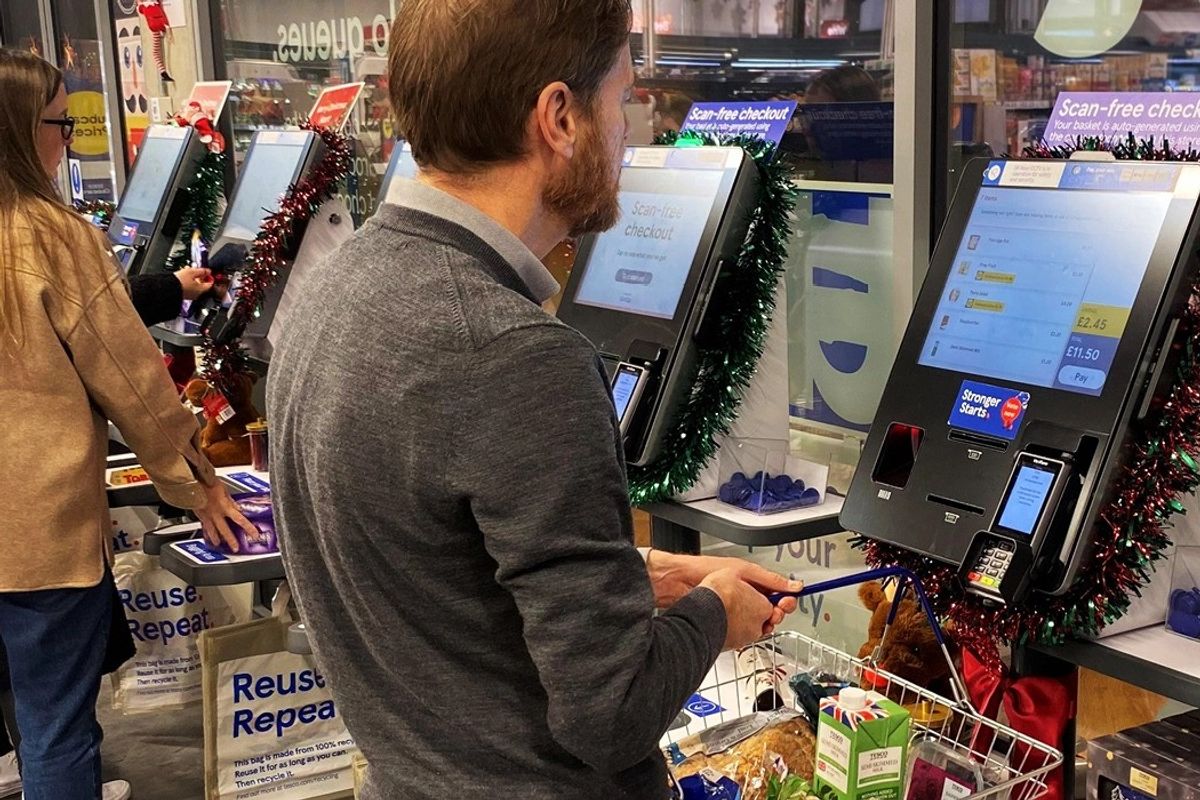 Tesco trials scan-free technology on self-service tills