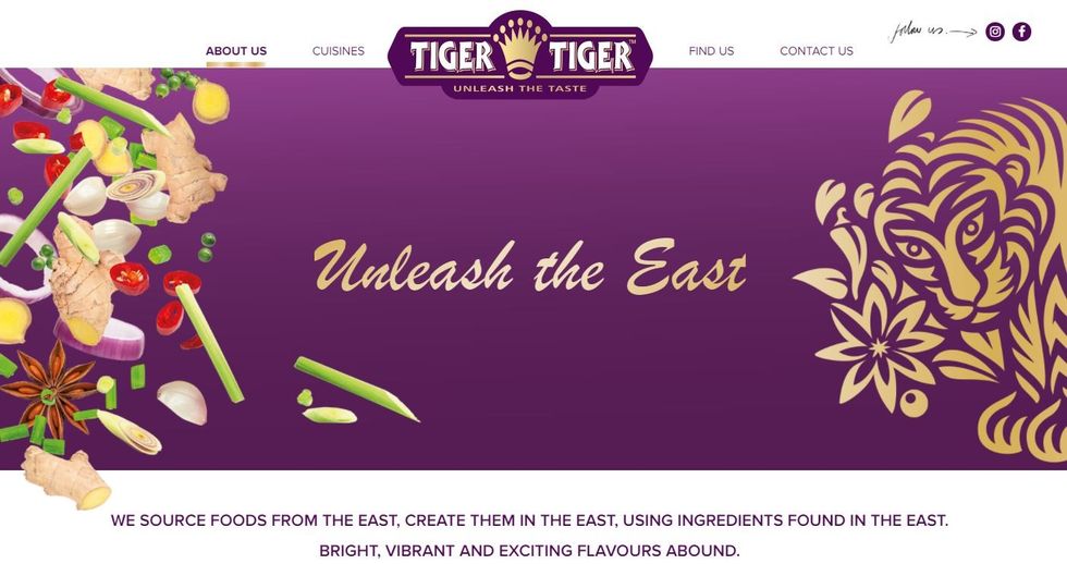 Tiger Tiger website