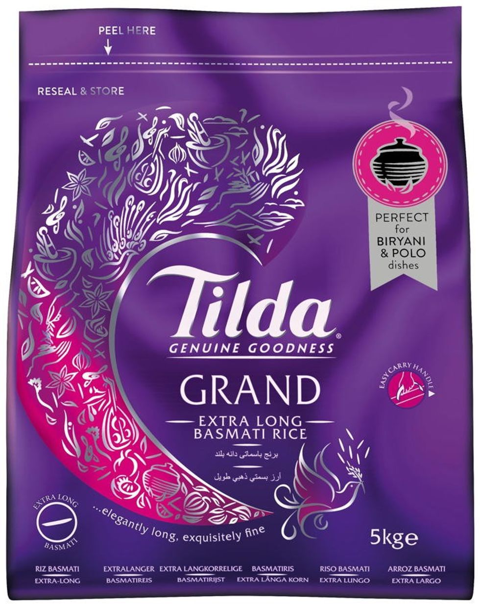 Tilda Grand Extra Long Basmati Rice 5kg