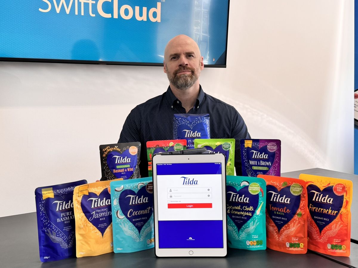 Tilda Rice B2B ordering app powered by SwiftCloud, streamlining wholesale orders for UK trade partners