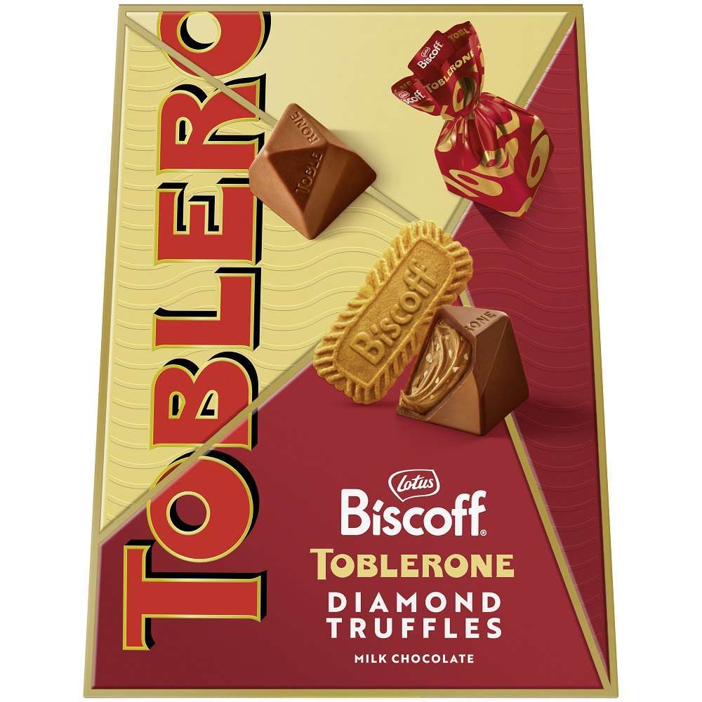 Toblerone Biscoff Diamond Truffles