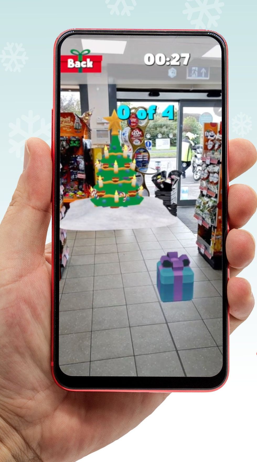 Treemendous Treats AR game screenshot